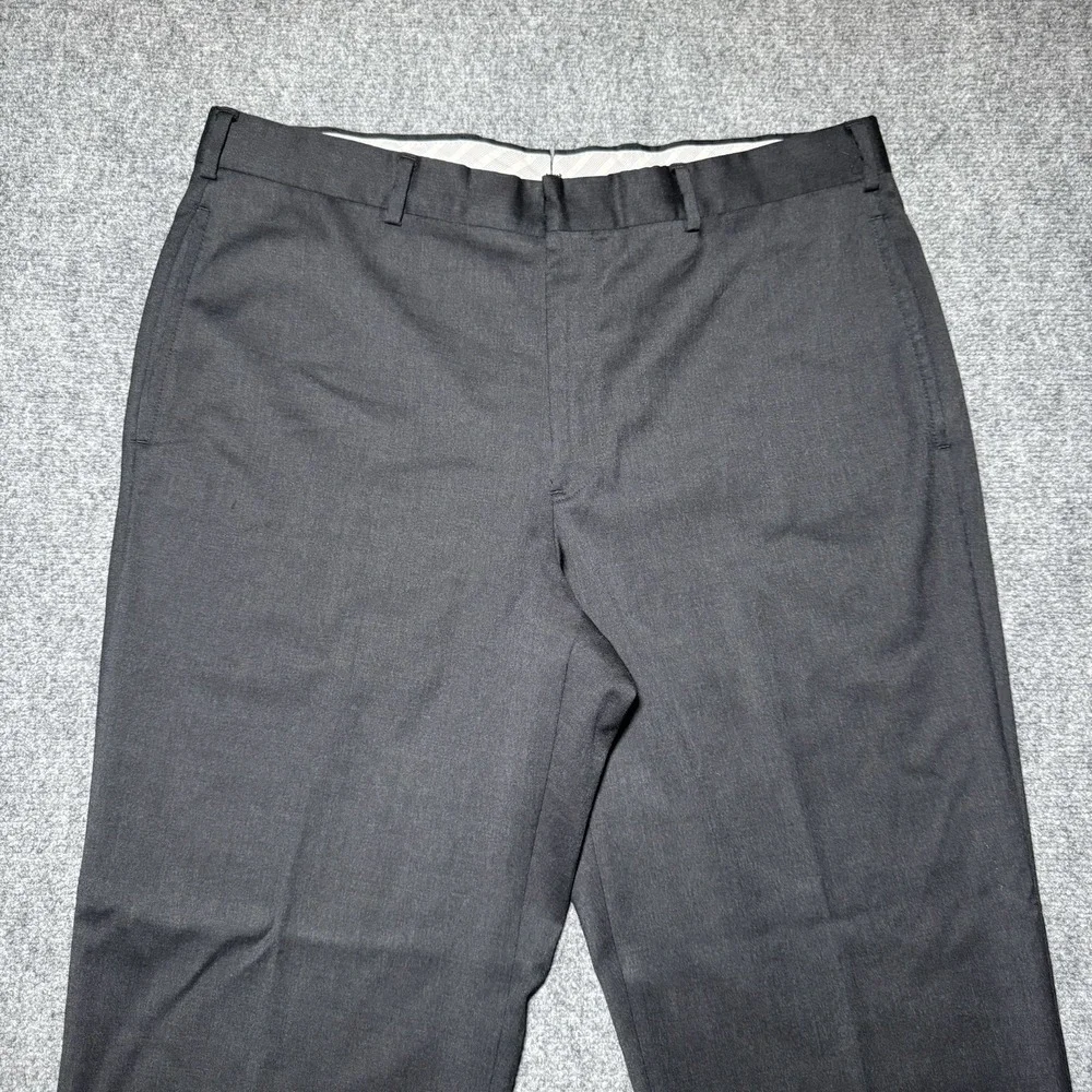 Brooks Brothers 1818 Madison Fit Reda Flexo Merino Wool Dress Pants 36x28 Black